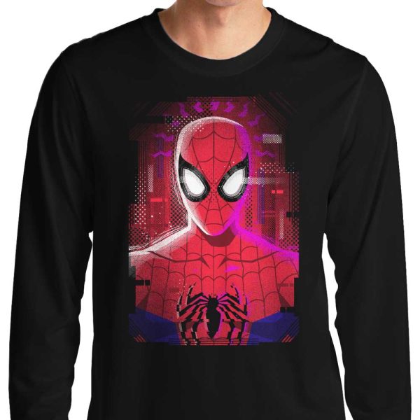 Glitched Parker - Long Sleeve T-Shirt For Sale