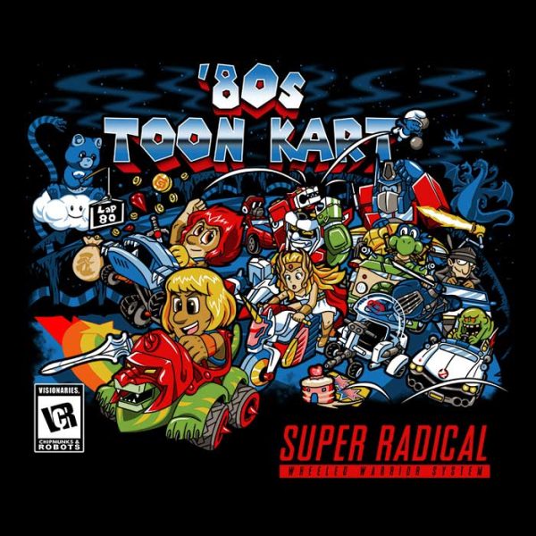 80 s Toon Kart - Towel For Discount - Image 2