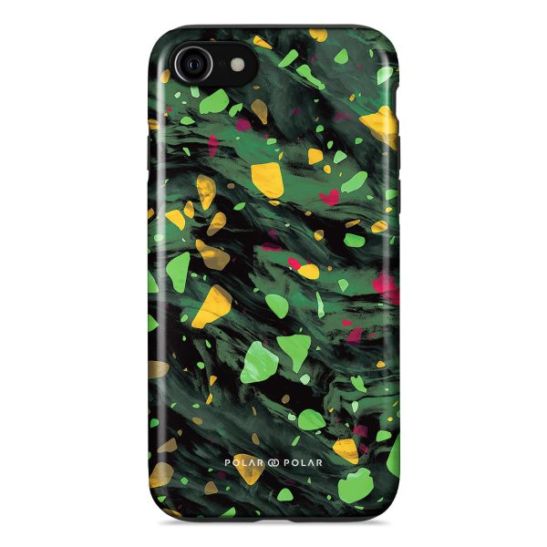 Malachite Terrazzo Gem Custom - iPhone SE3   SE2   8   7 Case Online Hot Sale