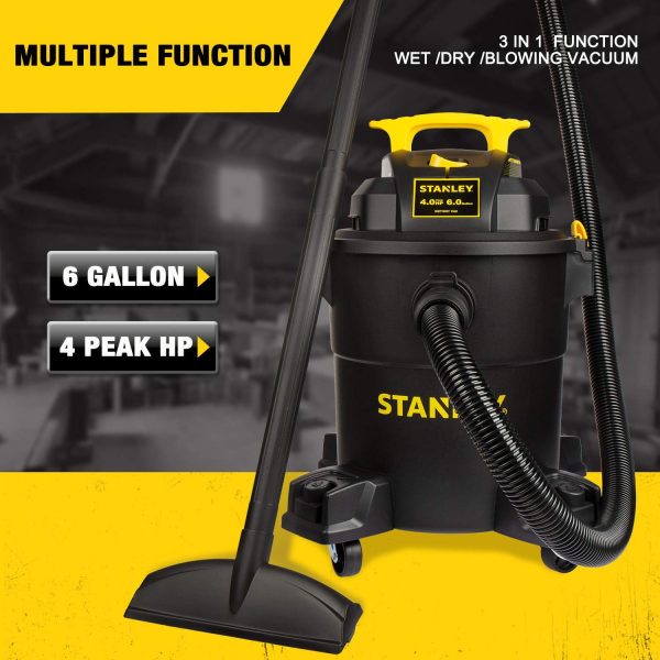 Stanley - SL18116P 6 Gallon wet dry vacuum - black Hot on Sale - Image 3